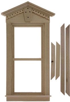 Fancy Victorian Nonworking Single Window CLA71024