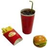 Fast Food Hamburger, Fries, and a Drink bdf401