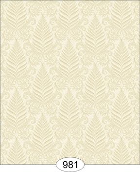 Fern Damask - White WAL0981