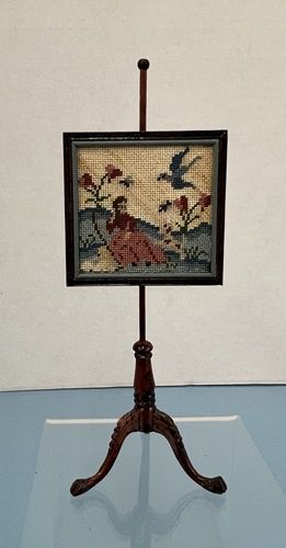 Firescreen in Petit Point on a Bespaq Frame with Gold Tag by Susan M. Richardson mc031011