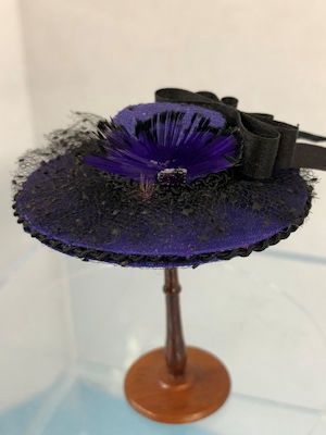 Elegant Purple and Black Hat kkk0011