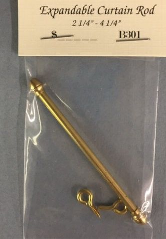 Expandable 3" Curtain Rod minisculesB301