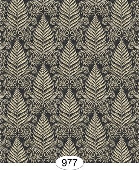 Fern Damask - Black WAL0977
