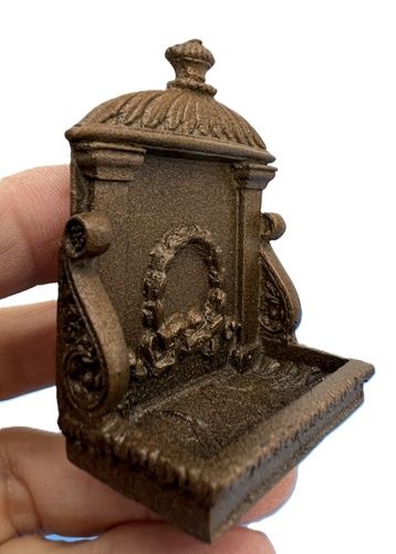 Fireplace with Antique Bronze Finish and Laurel Crest Motif cn0071