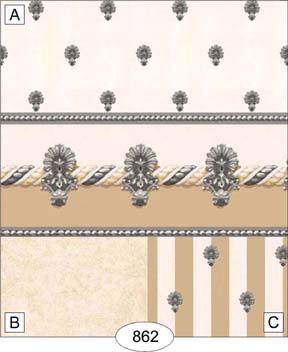 Fleur de Lis - Black WAL0862