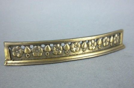 Fireplace Fender, Curved, Antique Gold A207