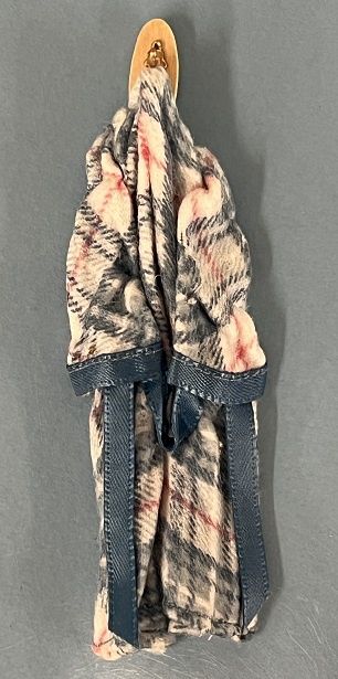 Flannel Bathrobe on Wall Hook cn2001