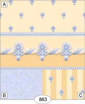 Fleur de Lis - Yellow WAL0863
