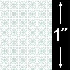 Flower Tile - Blue QKT400B