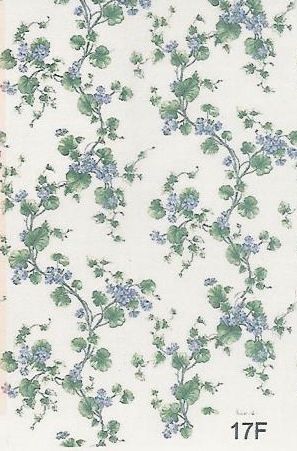 Geranium Vine Blue 17F wal17f