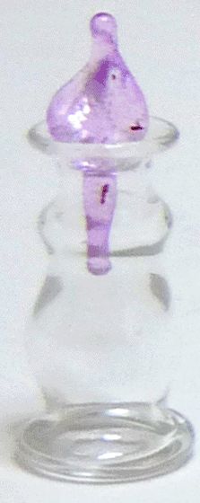 Glass Jar - Purple Flame Stopper #2 bdhb761