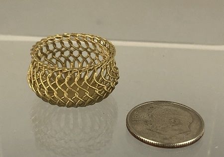Gold Wire Looking Basket JC911