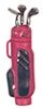 Golf Bag with 3 Clubs/Red G8032r