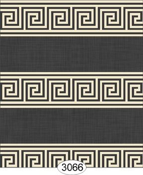 Greek Key Black Night wal3057
