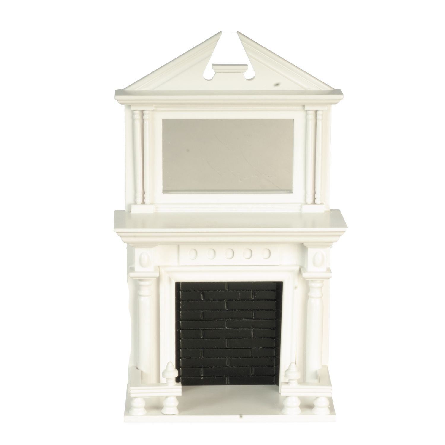 Fireplace with Mirror/White D0527