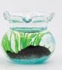 Fish Bowl With Black fish art433b