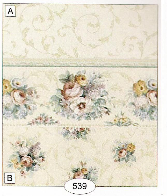 Floral Scroll 539 wal539