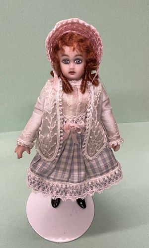 French Bisque Girl in Silk PS079