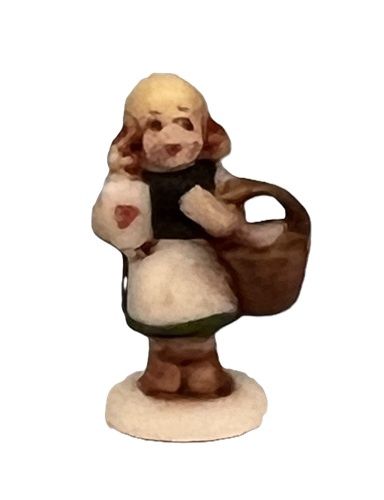 Girl with Basket and Letter cn134
