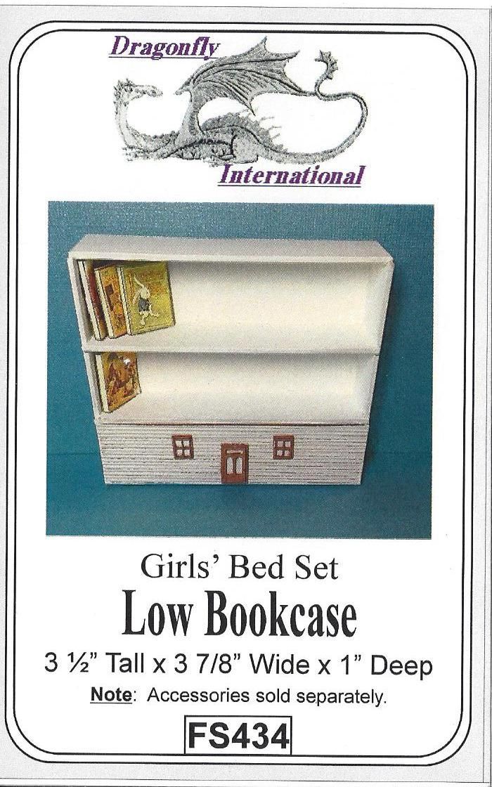 Girls' Bed Set Low Bookcase dffs434