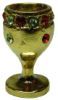Gold Chalice "Ruby Emerald" Band bdj058