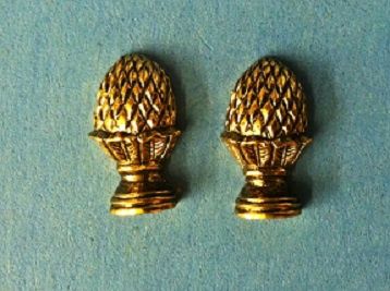 Gold Pineapple Bookends jk109g