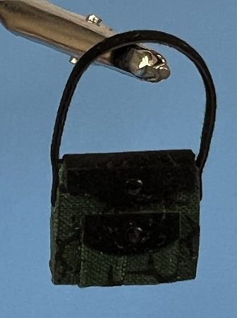 Green and Black Suede Handbag jg0044