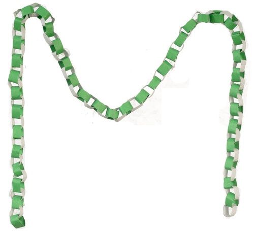 Green Paper Party Chain TIN5064