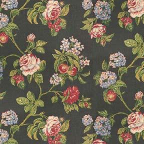 Floral Bounty Black - Floral NO BORDER WAL0768A_NB
