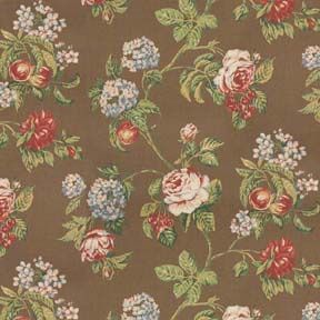 Floral Bounty Brown - Floral NO BORDER WAL0771A_NB