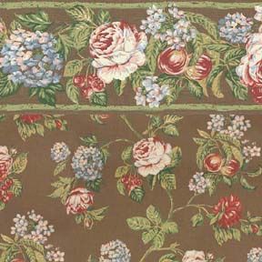 Floral Bounty Brown - Floral WAL0771A