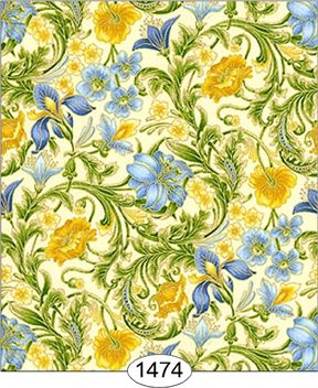 Floral Tapestry - Blue WAL1474