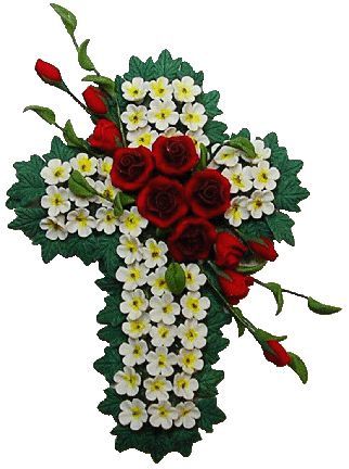 Floral Cross bd340