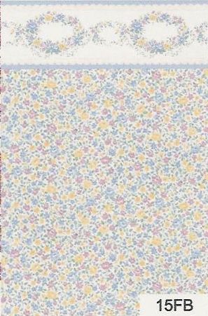 Floral Wreath Blue 15FB wal15fb