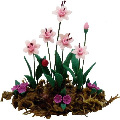Flower Border Pink/ Purple BDa804