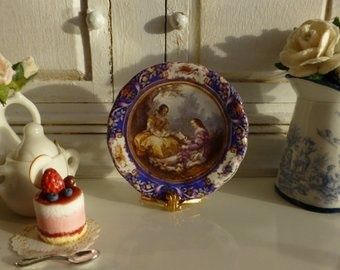 French Svres Romantic Cabinet Plate ttmt109