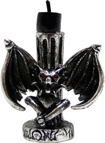 Gargoyle with Black Flame Candle BDH099
