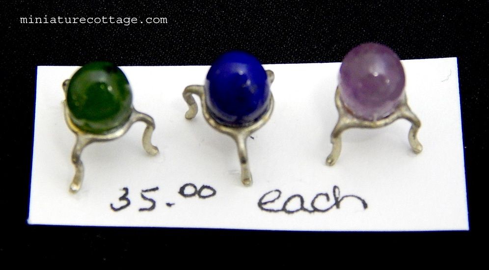 Gem Stone Eggs with Silver Cast Stands colegg0213