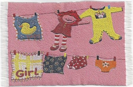 Girl's Rug with Fringe sam112