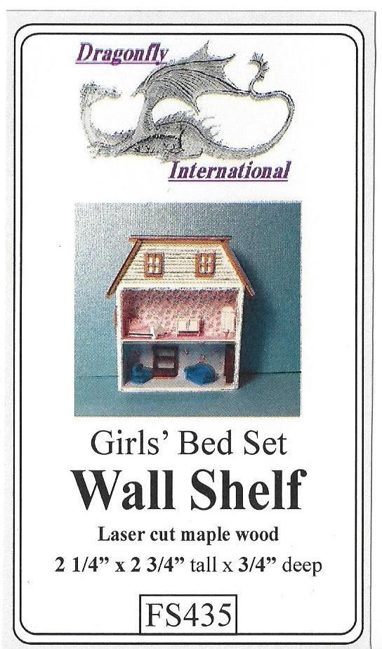 Girls' Bed Set Wall Shelf dffs435