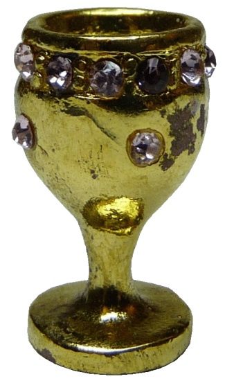 Gold Chalice with Fuchsia/Amethyst Band bdJ053