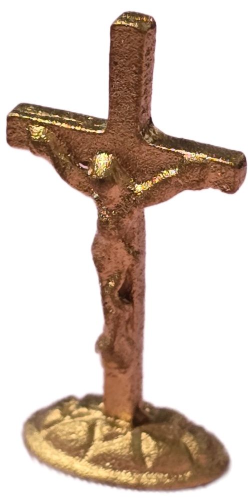 Gold Tone Crucifix mc1025x