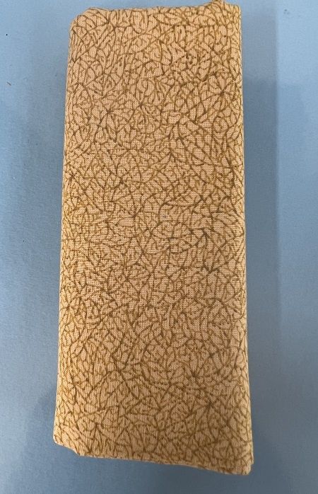 Gold with a Brown Crackle Design fabric127a