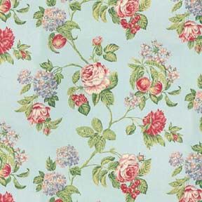Floral Bounty Blue - Floral NO BORDER WAL0769A_NB