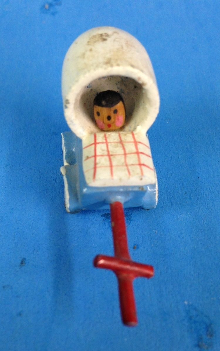 German Wooden Toy of baby in carriage toys05