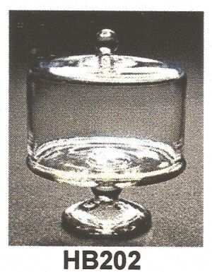Glass Cake Plate w/ Cover HB202
