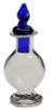 Glass Perfume/Decanter with Blue Twist HB502