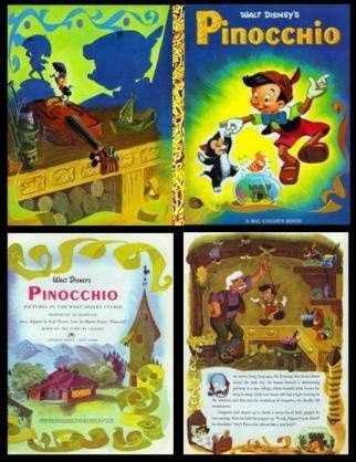 LBgb-29 Golden Book - Pinocchio --Disney