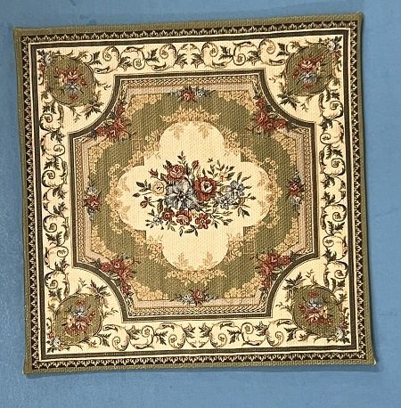 Green Square Floor Cloth lcd148