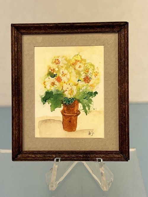 Flowers in Clay Chimney Tile MC031579